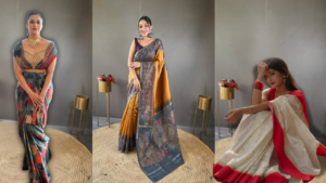 saree caption for instagram