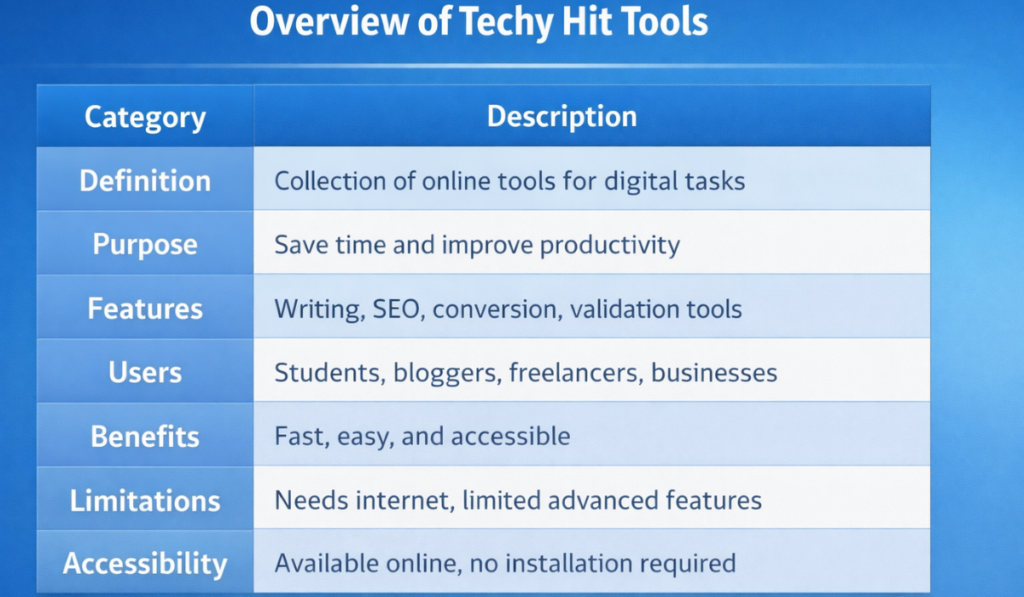 Techy Hit Tools